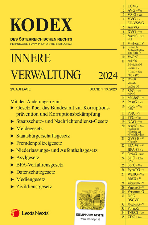 KODEX Innere Verwaltung 2024 - inkl. App - 