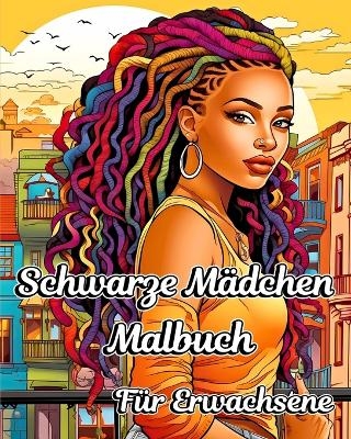 Schwarze Mädchen Malbuch für Erwachsene