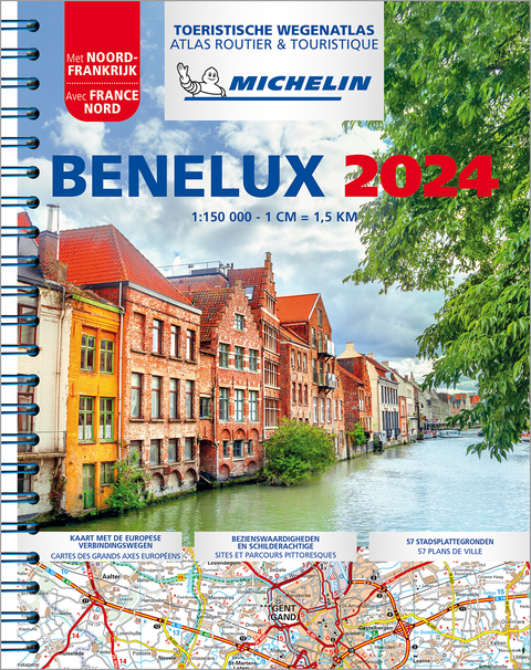 2024 Benelux & North of France - Tourist & Motoring Atlas -  Michelin