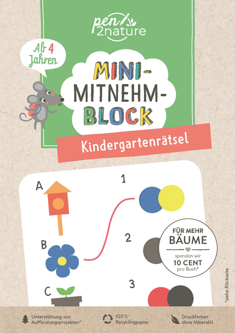 Mini-Mitnehm-Block Kindergartenr&auml;tsel