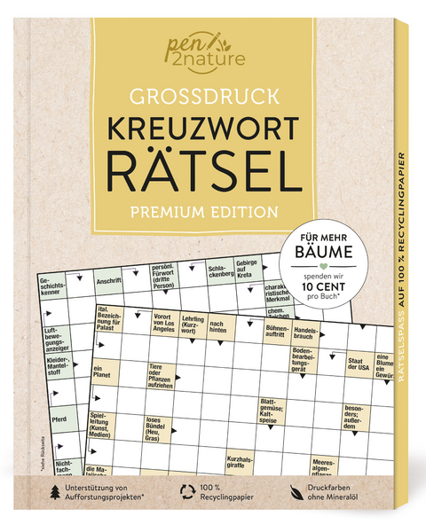 Gro&szlig;druck Kreuzwortr&auml;tsel