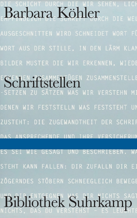 SCHRIFTSTELLEN - Barbara K&ouml;hler