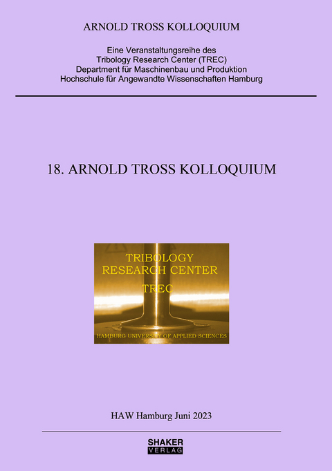 18. Arnold Tross Kolloquium - 