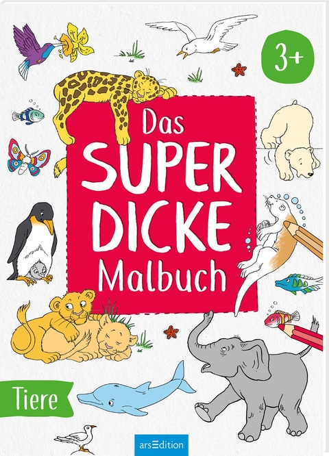 Das superdicke Malbuch &ndash; Tiere