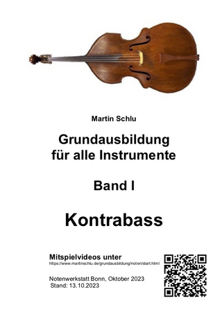 Grundausbildung im Orchesterspiel, Kontrabass, Band 1