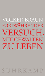 Fortw&auml;hrender Versuch, mit Gewalten zu leben - Volker Braun