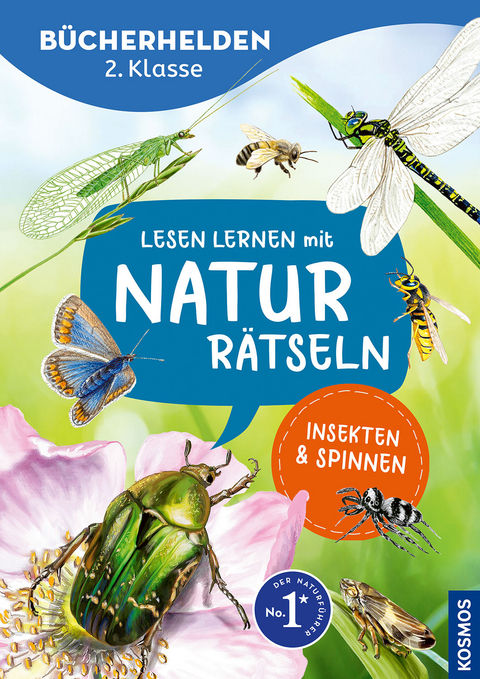 Lesen lernen mit Naturr&auml;tseln, B&uuml;cherhelden 2. Klasse, Insekten & Spinnen - Leonie Duppke