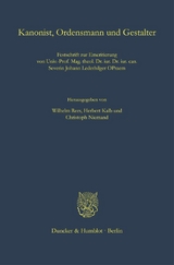 Kanonist, Ordensmann und Gestalter. - 