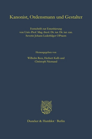 Kanonist, Ordensmann und Gestalter.