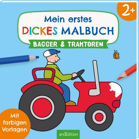 Mein erstes dickes Malbuch ab 2 &ndash; Bagger und Traktoren