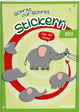 Stickern Schritt f&uuml;r Schritt. Zoo