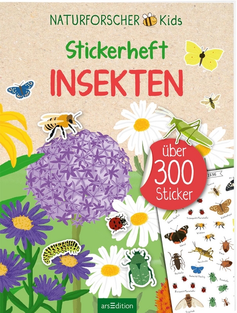 Naturforscher-Kids &ndash; Stickerheft Insekten