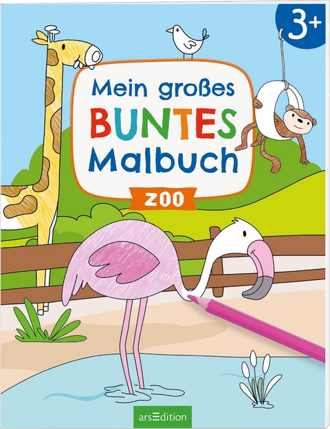 Mein gro&szlig;es buntes Malbuch &ndash; Zoo