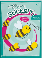 Stickern Schritt f&uuml;r Schritt. Natur