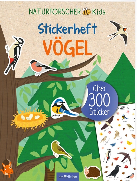 Naturforscher-Kids &ndash; Stickerheft V&ouml;gel