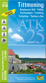 ATK25-O16 Tittmoning (Amtliche Topographische Karte 1:25000)