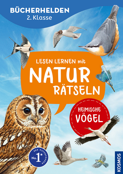 Lesen lernen mit Naturrätseln, Bücherhelden 2. Klasse, heimische Vögel - Julia Hiller