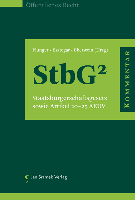 Kommentar zum StbG Staatsb&uuml;rgerschaftsgesetz 1985 - 