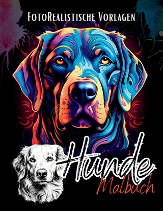 Hunde Malbuch „Fotorealistisch“.