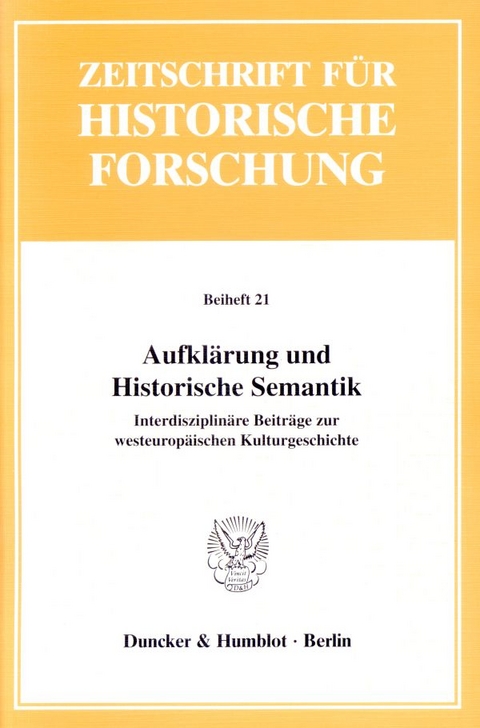 Aufkl&auml;rung und Historische Semantik. - 