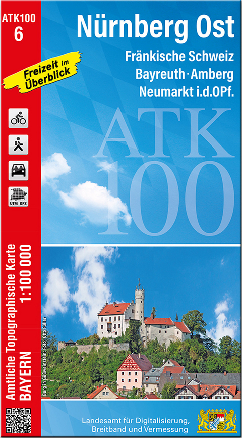 ATK100-6 N&uuml;rnberg Ost (Amtliche Topographische Karte 1:100000)