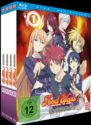 Food Wars! The Third Plate - Gesamtausgabe - Bundle - Vol.1-4 - Blu-ray - Ohne Schuber