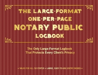 Large-Format One-Per-Page Notary Public Logbook