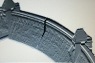 Riss in der Staumauer