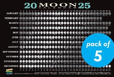 2025 Moon Calendar Card (5 pack) - Kim Long