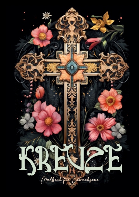 Kreuze Malbuch f&uuml;r Erwachsene - Monsoon Publishing, Musterst&uuml;ck Grafik