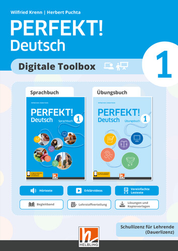 PERFEKT! Deutsch 1 (LP 2023) | Digitale Toolbox - Schullizenz - Wilfried Krenn, Herbert Puchta