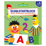Sesamstra&szlig;e Schulstartblock - Zahlen, Buchstaben, Konzentration