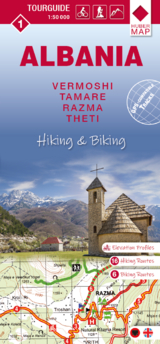 Albania hiking & biking 1:50000 - 