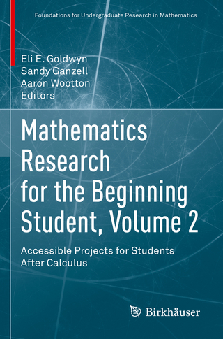Mathematics Research for the Beginning Student, Volume 2