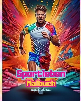 Sportleben Malbuch für Liebhaber von Fitness, Sport und Outdoor-Aktivitäten Kreative Sportszenen zum Entspannen