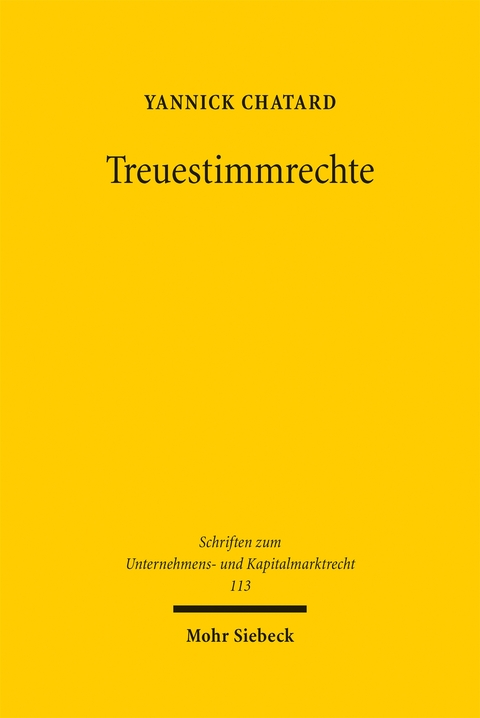 Treuestimmrechte - Yannick Chatard