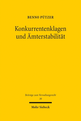 Konkurrentenklagen und Ämterstabilität