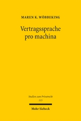 Vertragssprache pro machina - Maren K. Wöbbeking