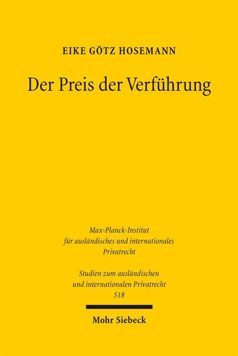 Der Preis der Verführung - Eike Götz Hosemann