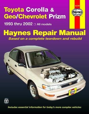 Toyota Corolla & Geo/Chevrolet Prizm (1993-2002) Haynes Repair Manual (USA) -  Haynes Publishing