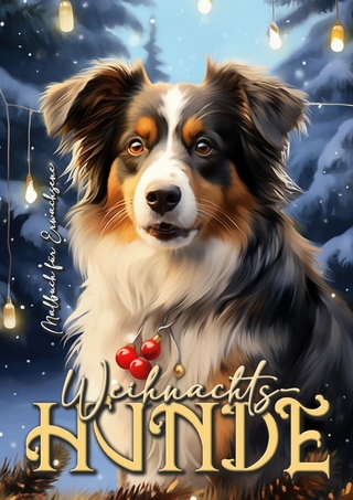 Weihnachts-Hund Malbuch für Erwachsene