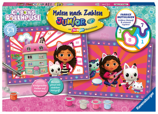 CreArt, Malen nach Zahlen Junior - Gabby's Dollhouse