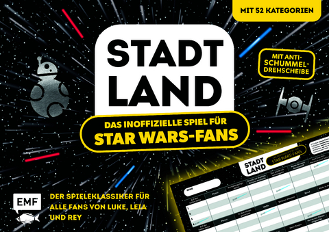 Stadt, Land, das inoffizielle Spiel f&uuml;r Star Wars-Fans - Der Spieleklassiker f&uuml;r alle Fans von Luke, Leia und Rey