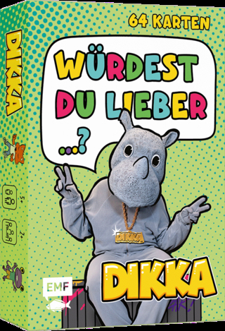 Kartenspiel: Würdest du lieber...? Nashornstarke Fragen für Kids mit DIKKA