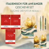 Italienisch f&uuml;r Anf&auml;nger Geschenkset - 3 B&uuml;cher (mit Audio-Online) + Eleganz der Natur Schreibset Premium - Guido Gozzano, Edmondo De Amicis