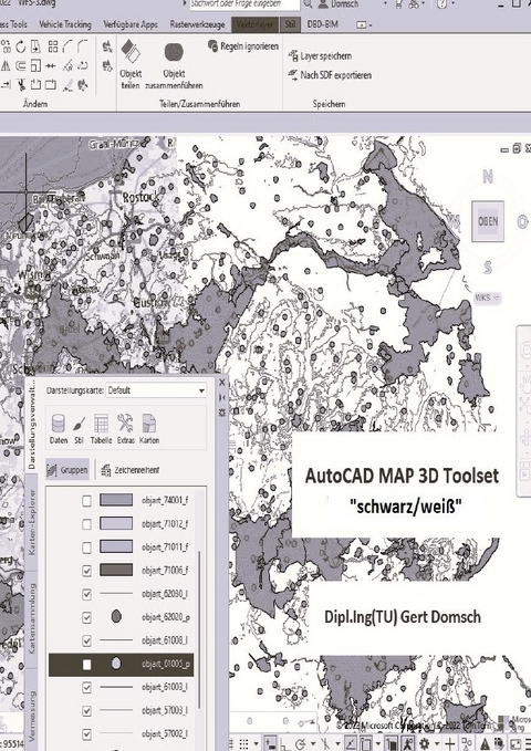 AutoCAD MAP 3D Toolset, "schwarz/wei&szlig;" (zur Information) - Gert Domsch