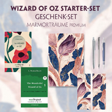 The Wonderful Wizard of Oz Starter-Paket Geschenkset 2 B&uuml;cher (mit Audio-Online) + Marmortr&auml;ume Schreibset Premium - L. Frank Baum