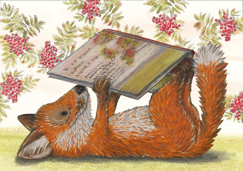 Lesefuchs Postkarte VE 1 = 10 - Kathrin Schärer