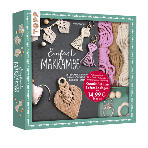 Kreativ-Set Einfach Makramee. Mit Anleitungsbuch und Material - Carina Walther