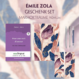 &Eacute;mile Zola Geschenkset (mit Audio-Online) + Marmortr&auml;ume Schreibset Premium - &Eacute;mile Zola